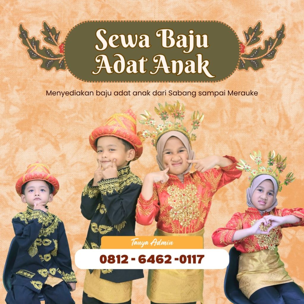 Sewa Busana Adat Anak Medan