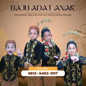 sewa baju adat anak di medan, sewa baju adat batak di medan, sewa baju adat anak batak di medan. sewa baju adat jawa anak di medan